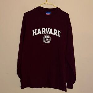 Harvard Maroon Long Sleeve Shirt